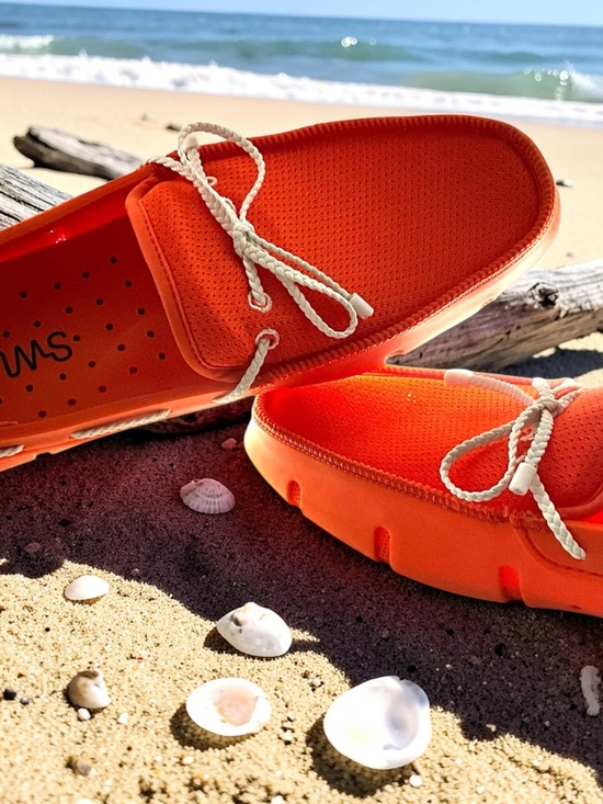 SWIMS Braided Lace Loafer Orange Men’s US 9/UK8/EU42 NWOT Runs Small, Size Up